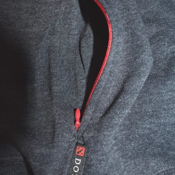 WeLoveFine Dota 2 Mens Charcoal Heather Sweater With Zip Pockets New Medium - Picture 3 of 12